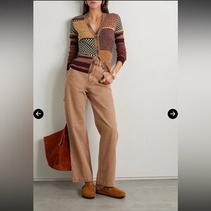 Ulla Johnson Medina Jacquard-Knit Cardigan Size Medium
